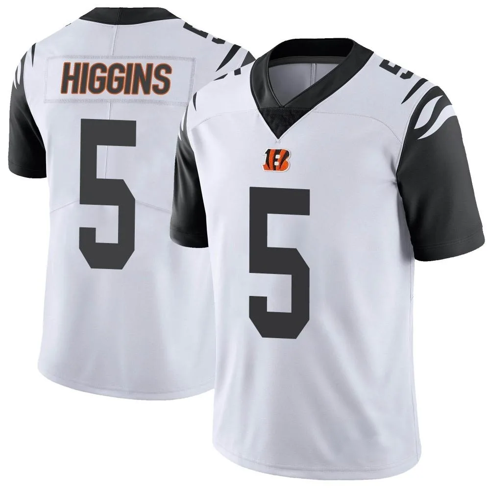 Youth Cincinnati Bengals Tee Higgins Nike Color Rush Vapor Untouchable Limited White Jersey Youth Cincinnati Bengals Tee Higgins Nike Color Rush Vapor Untouchable Limited White Jersey