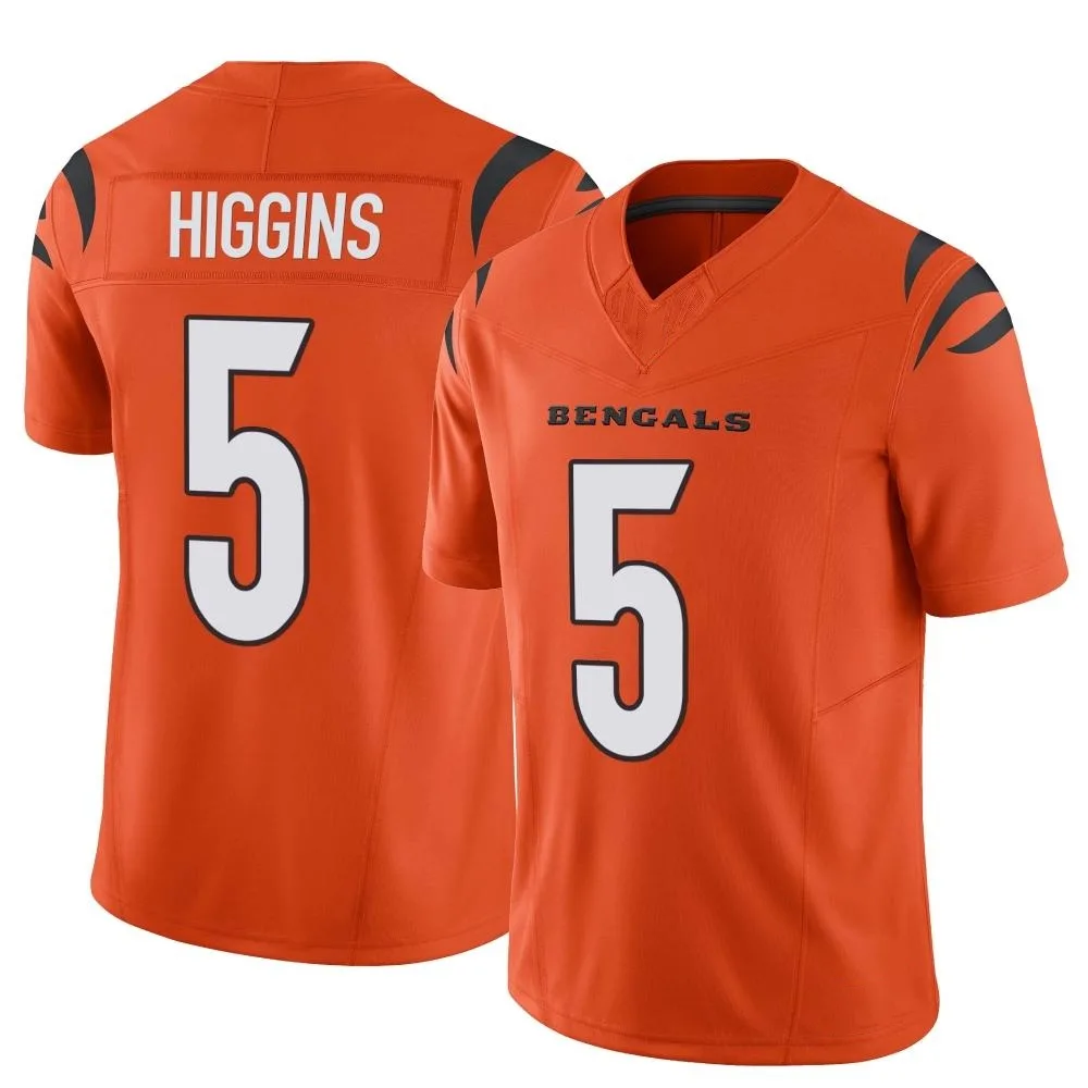 Youth Cincinnati Bengals Tee Higgins Nike Vapor F.U.S.E. Limited Orange Jersey Youth Cincinnati Bengals Tee Higgins Nike Vapor F.U.S.E. Limited Orange Jersey