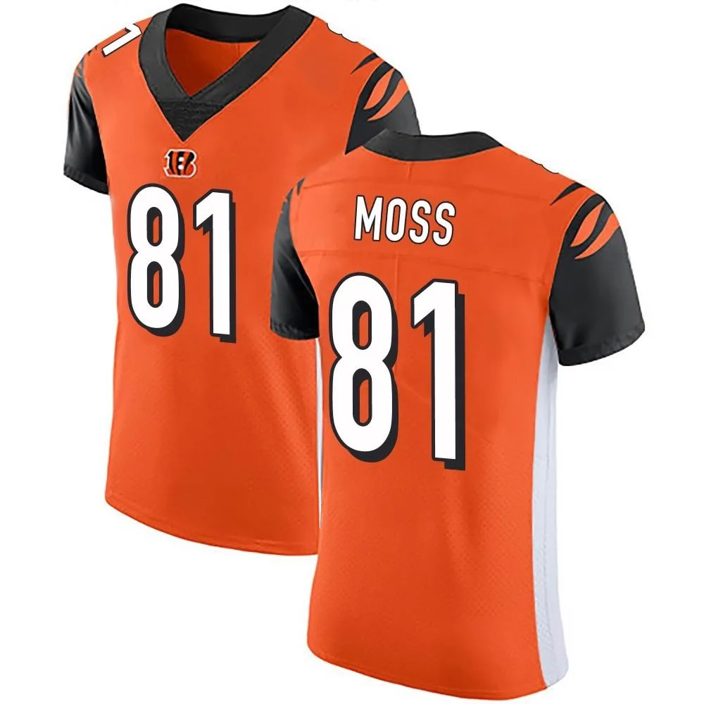 Men's Cincinnati Bengals Thaddeus Moss Nike Alternate Vapor Untouchable Elite Orange Jersey Men's Cincinnati Bengals Thaddeus Moss Nike Alternate Vapor Untouchable Elite Orange Jersey