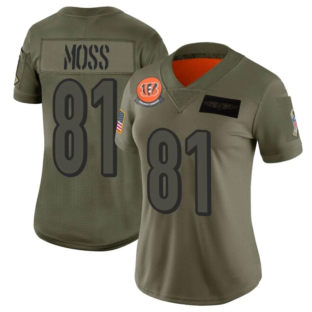 Women's Cincinnati Bengals Thaddeus Moss Nike 2019 Salute to Service Limited Camo Jersey Women's Cincinnati Bengals Thaddeus Moss Nike 2019 Salute to Service Limited Camo Jersey