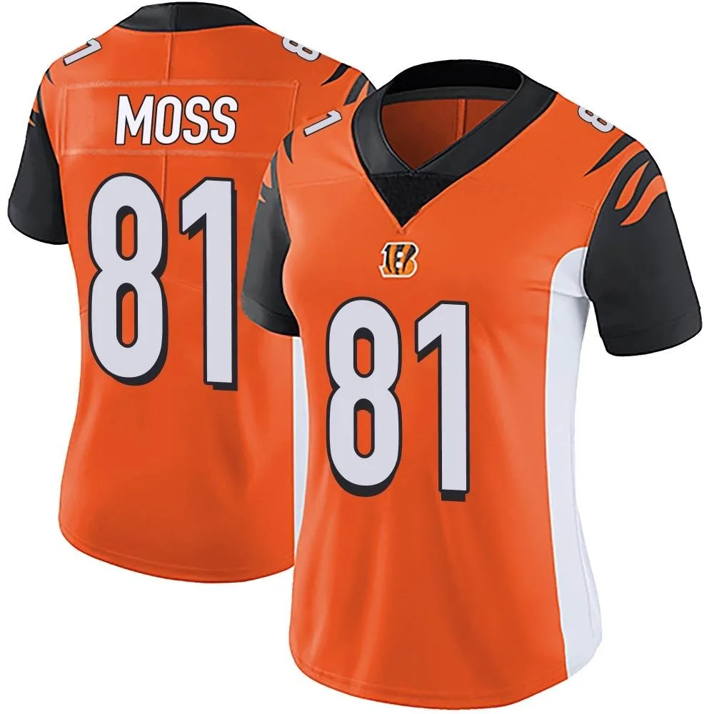 Women's Cincinnati Bengals Thaddeus Moss Nike Vapor Untouchable Limited Orange Jersey Women's Cincinnati Bengals Thaddeus Moss Nike Vapor Untouchable Limited Orange Jersey