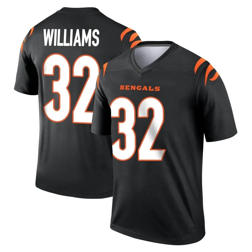 Men's Cincinnati Bengals Trayveon Williams Nike Legend Black Jersey Men's Cincinnati Bengals Trayveon Williams Nike Legend Black Jersey