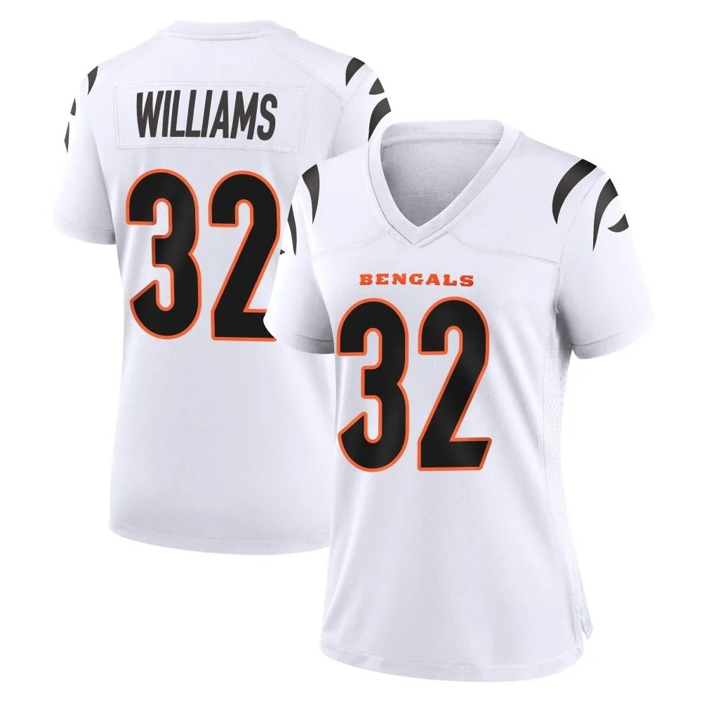 Women's Cincinnati Bengals Trayveon Williams Nike Game White Jersey Women's Cincinnati Bengals Trayveon Williams Nike Game White Jersey