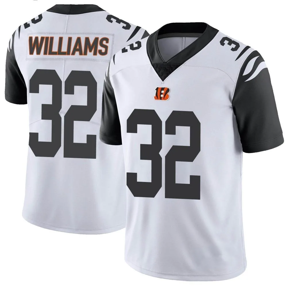 Youth Cincinnati Bengals Trayveon Williams Nike Color Rush Vapor Untouchable Limited White Jersey Youth Cincinnati Bengals Trayveon Williams Nike Color Rush Vapor Untouchable Limited White Jersey