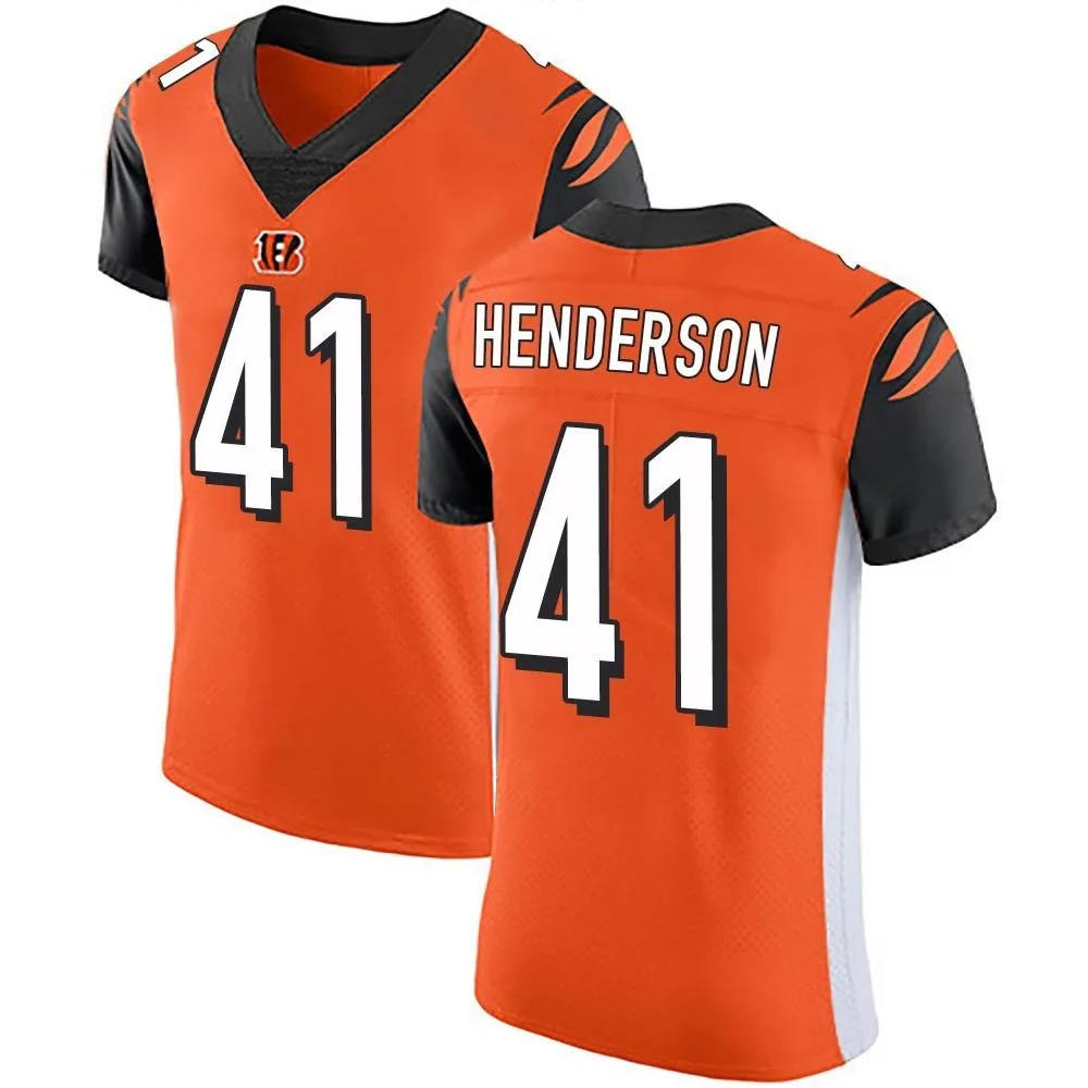 Men's Cincinnati Bengals Trayvon Henderson Nike Alternate Vapor Untouchable Elite Orange Jersey Men's Cincinnati Bengals Trayvon Henderson Nike Alternate Vapor Untouchable Elite Orange Jersey