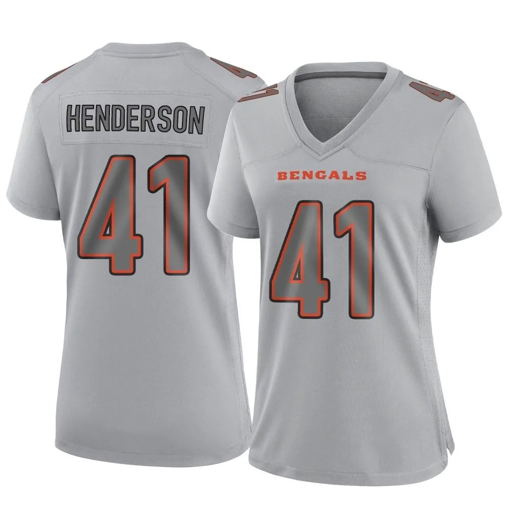 Women's Cincinnati Bengals Trayvon Henderson Nike Atmosphere Fashion Game Gray Jersey Women's Cincinnati Bengals Trayvon Henderson Nike Atmosphere Fashion Game Gray Jersey