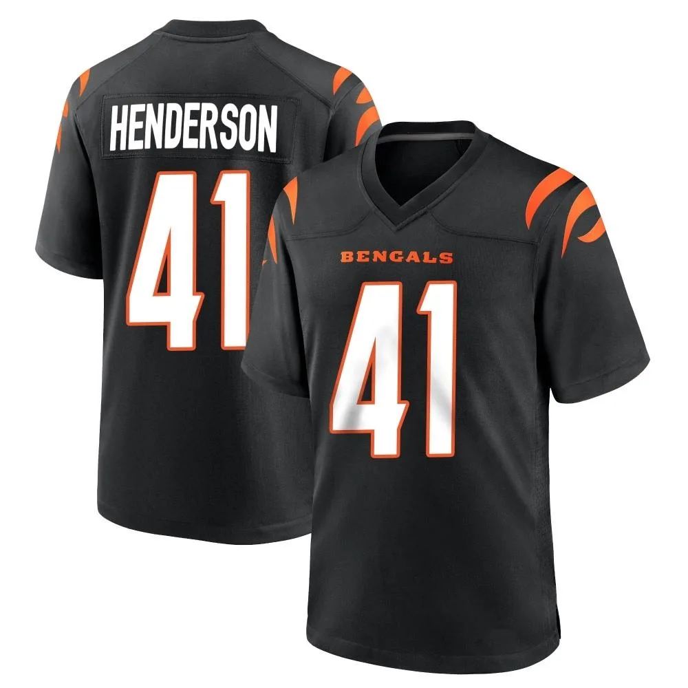 Youth Cincinnati Bengals Trayvon Henderson Nike Team Color Game Black Jersey Youth Cincinnati Bengals Trayvon Henderson Nike Team Color Game Black Jersey