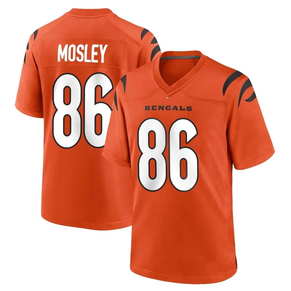 Men's Cincinnati Bengals Tre Mosley Nike Game Orange Jersey Men's Cincinnati Bengals Tre Mosley Nike Game Orange Jersey