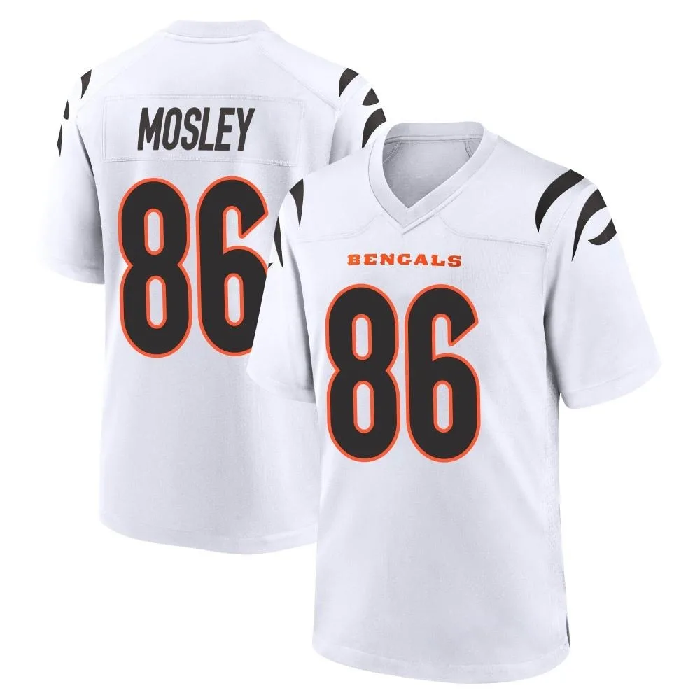 Men's Cincinnati Bengals Tre Mosley Nike Game White Jersey Men's Cincinnati Bengals Tre Mosley Nike Game White Jersey