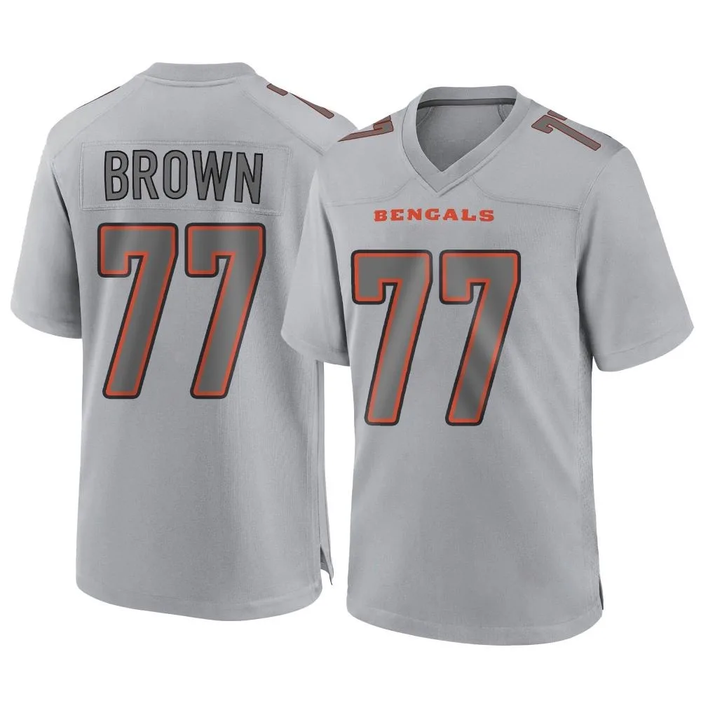 Men's Cincinnati Bengals Trent Brown Nike Atmosphere Fashion Game Gray Jersey Men's Cincinnati Bengals Trent Brown Nike Atmosphere Fashion Game Gray Jersey