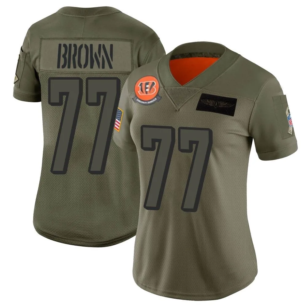 Women's Cincinnati Bengals Trent Brown Nike 2019 Salute to Service Limited Camo Jersey Women's Cincinnati Bengals Trent Brown Nike 2019 Salute to Service Limited Camo Jersey