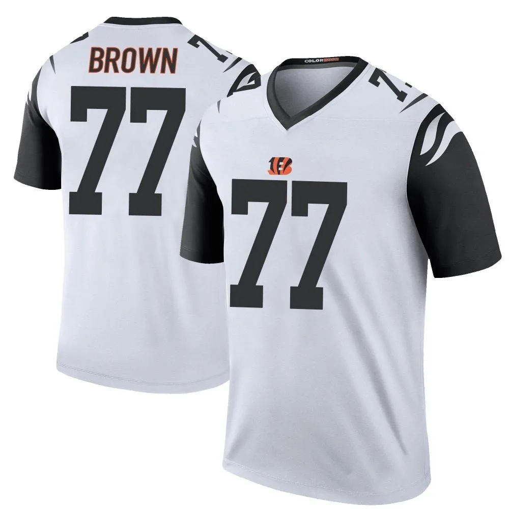 Youth Cincinnati Bengals Trent Brown Nike Color Rush Legend White Jersey Youth Cincinnati Bengals Trent Brown Nike Color Rush Legend White Jersey