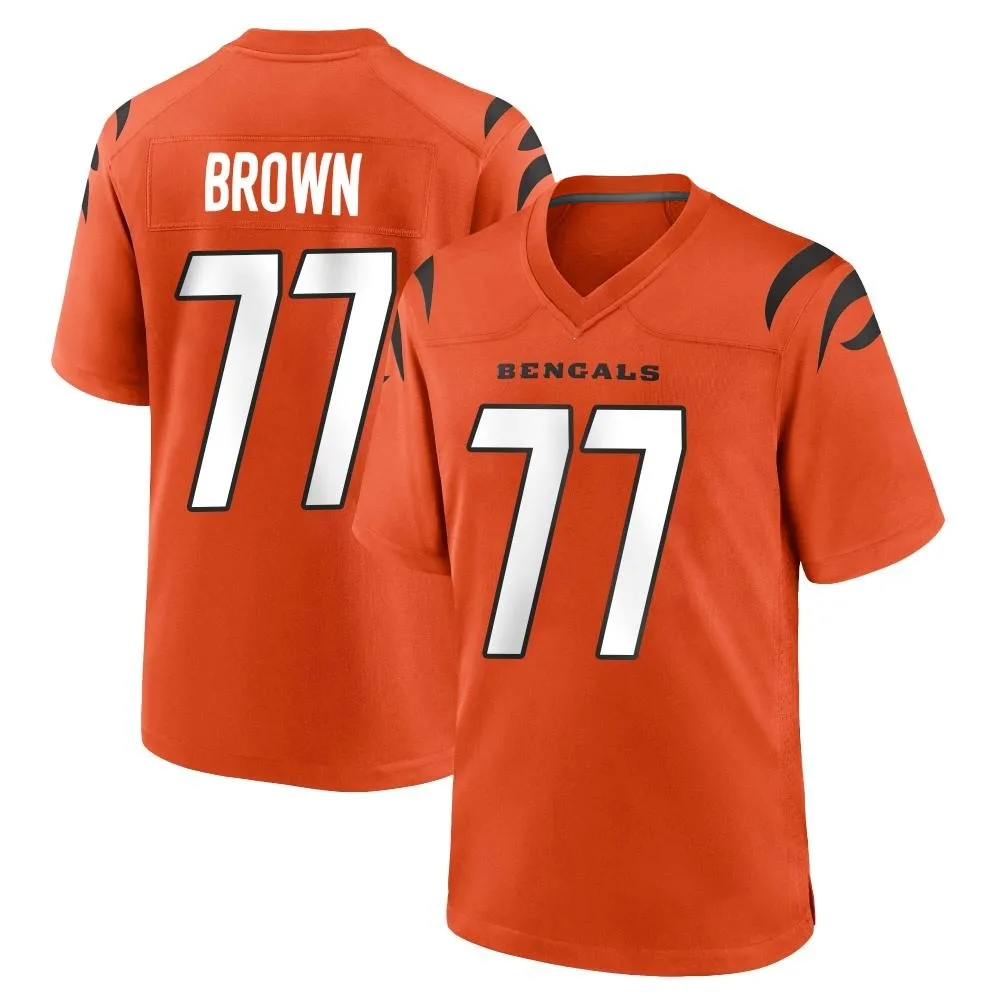 Youth Cincinnati Bengals Trent Brown Nike Game Orange Jersey Youth Cincinnati Bengals Trent Brown Nike Game Orange Jersey