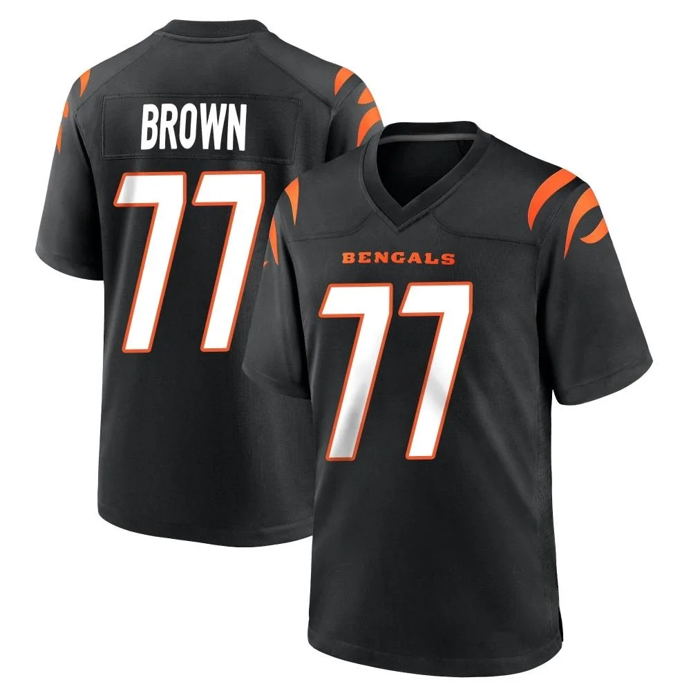 Youth Cincinnati Bengals Trent Brown Nike Team Color Game Black Jersey Youth Cincinnati Bengals Trent Brown Nike Team Color Game Black Jersey