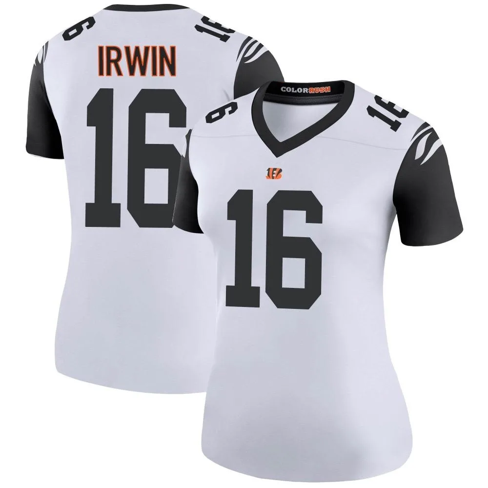 Women's Cincinnati Bengals Trenton Irwin Nike Color Rush Legend White Jersey Women's Cincinnati Bengals Trenton Irwin Nike Color Rush Legend White Jersey