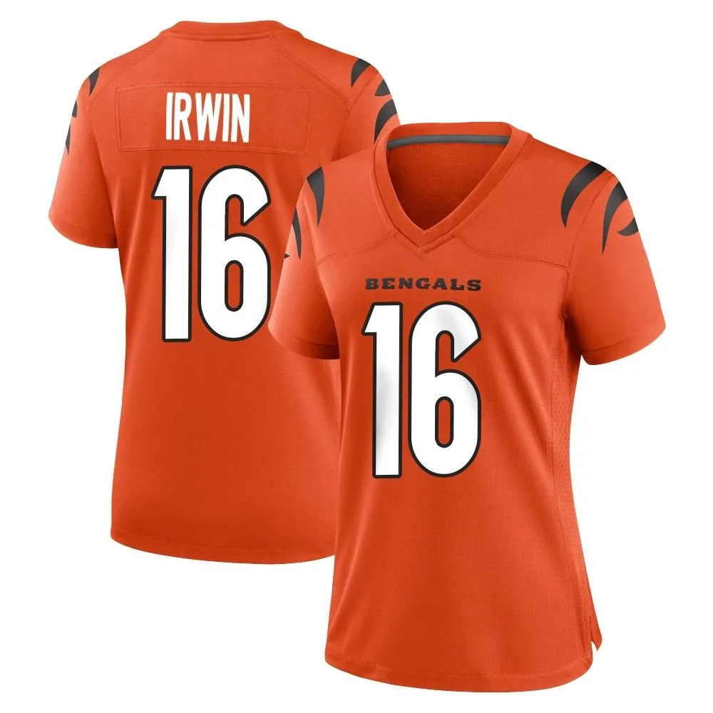 Women's Cincinnati Bengals Trenton Irwin Nike Game Orange Jersey Women's Cincinnati Bengals Trenton Irwin Nike Game Orange Jersey