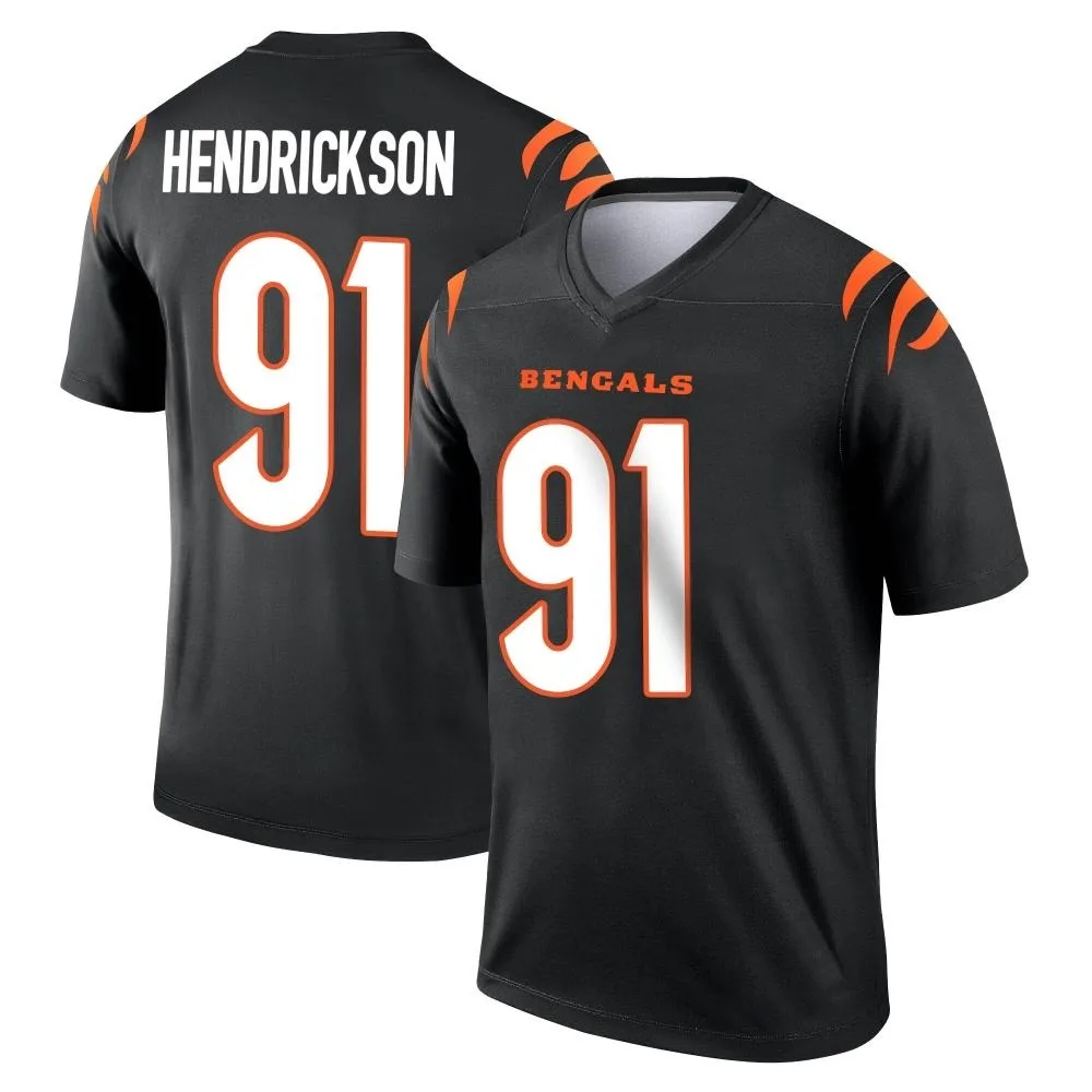Men's Cincinnati Bengals Trey Hendrickson Nike Legend Black Jersey Men's Cincinnati Bengals Trey Hendrickson Nike Legend Black Jersey