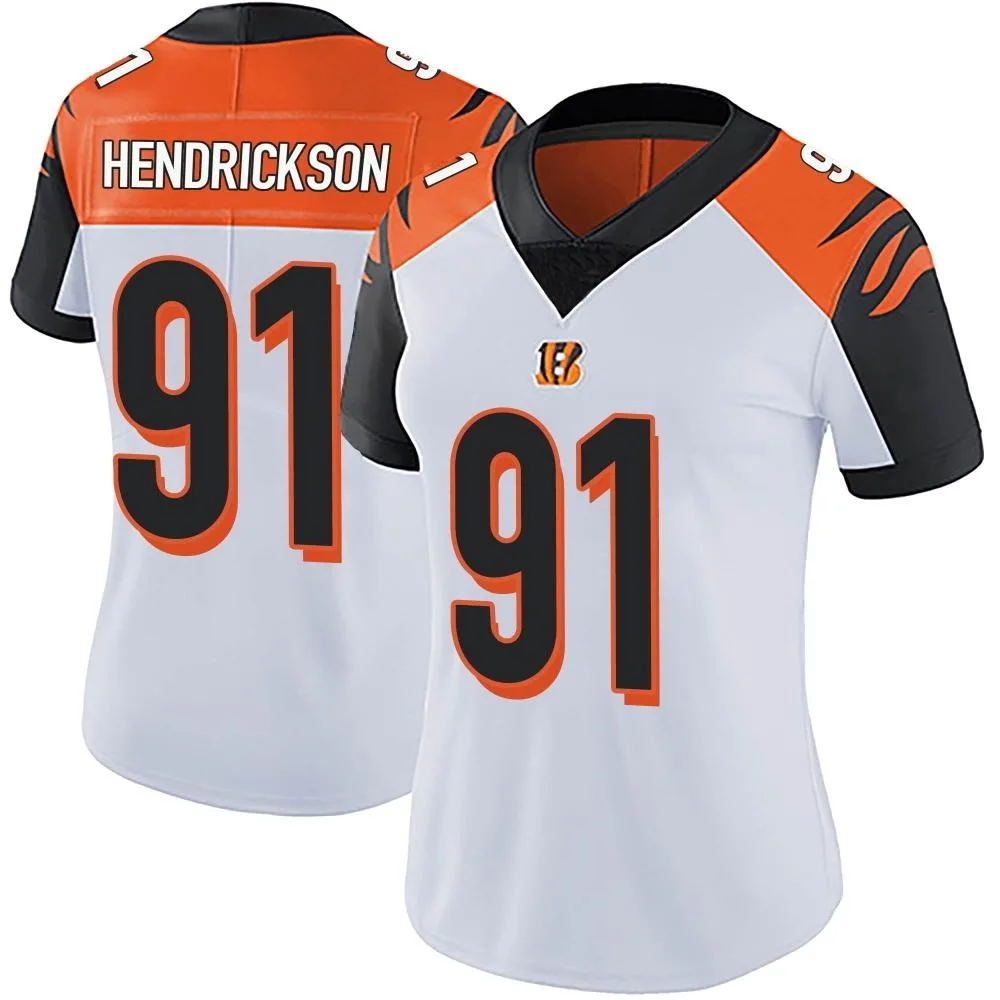Women's Cincinnati Bengals Trey Hendrickson Nike Vapor Untouchable Limited White Jersey Women's Cincinnati Bengals Trey Hendrickson Nike Vapor Untouchable Limited White Jersey