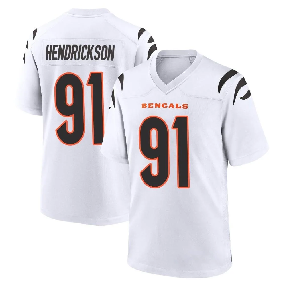 Youth Cincinnati Bengals Trey Hendrickson Nike Game White Jersey Youth Cincinnati Bengals Trey Hendrickson Nike Game White Jersey
