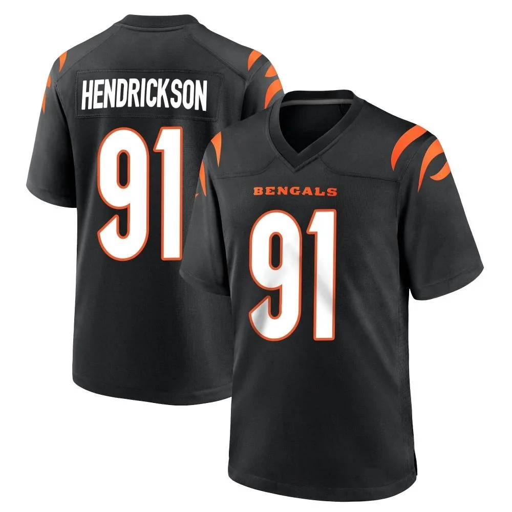 Youth Cincinnati Bengals Trey Hendrickson Nike Team Color Game Black Jersey Youth Cincinnati Bengals Trey Hendrickson Nike Team Color Game Black Jersey