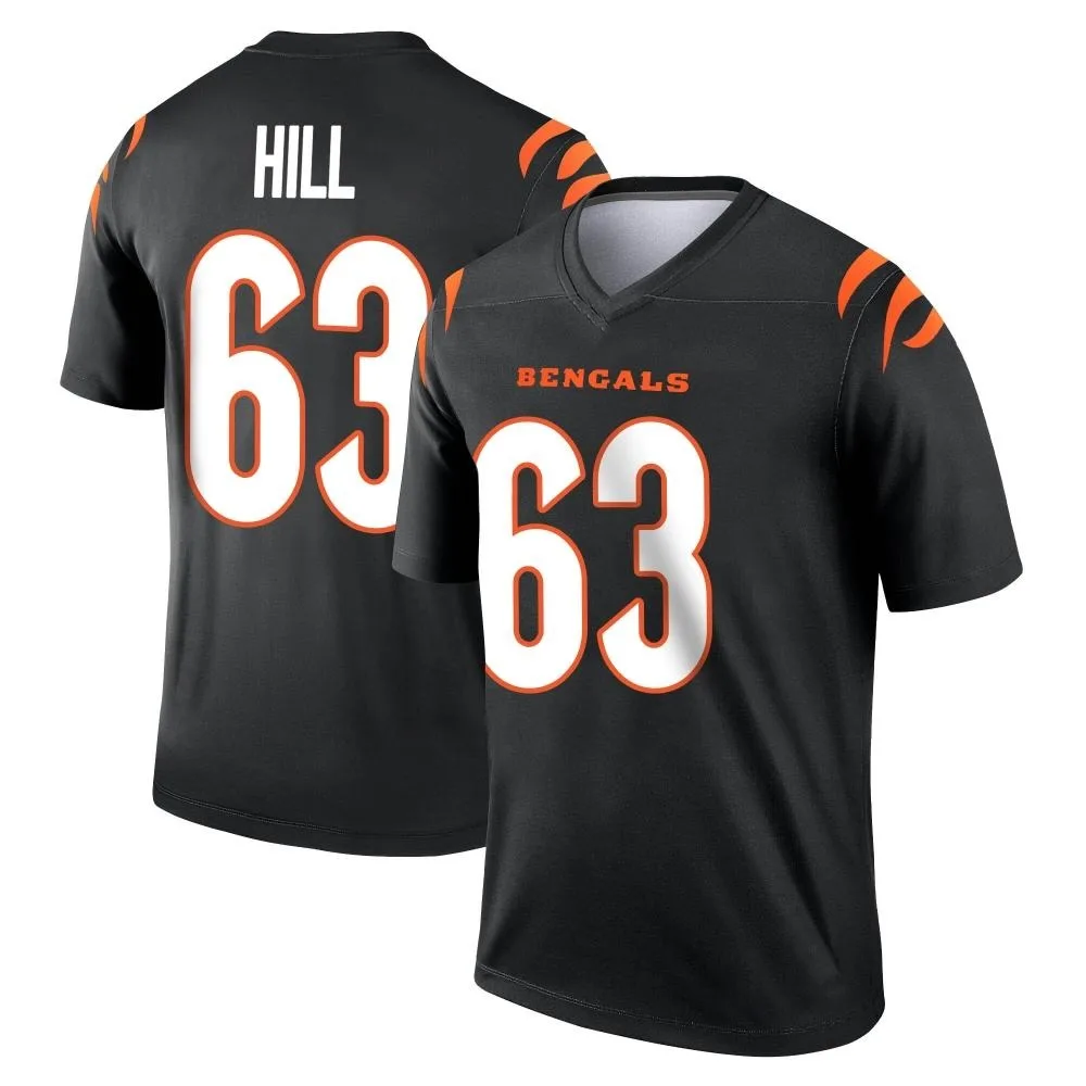 Men's Cincinnati Bengals Trey Hill Nike Legend Black Jersey Men's Cincinnati Bengals Trey Hill Nike Legend Black Jersey