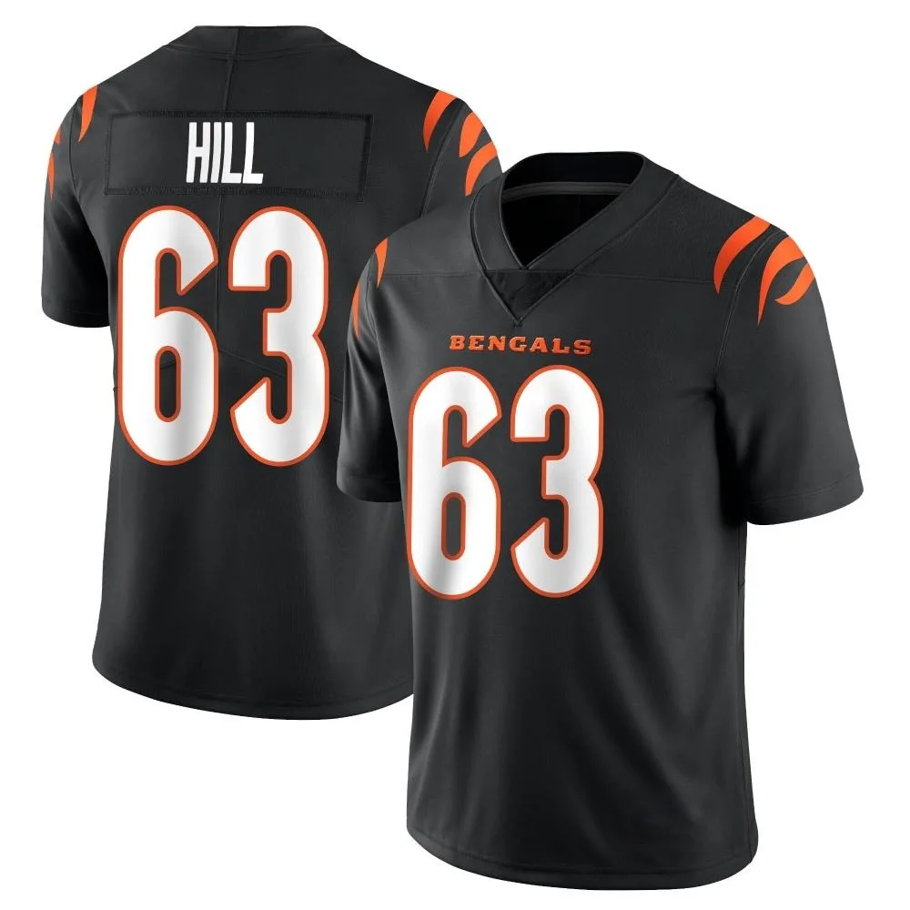Men's Cincinnati Bengals Trey Hill Nike Team Color Vapor Untouchable Limited Black Jersey Men's Cincinnati Bengals Trey Hill Nike Team Color Vapor Untouchable Limited Black Jersey