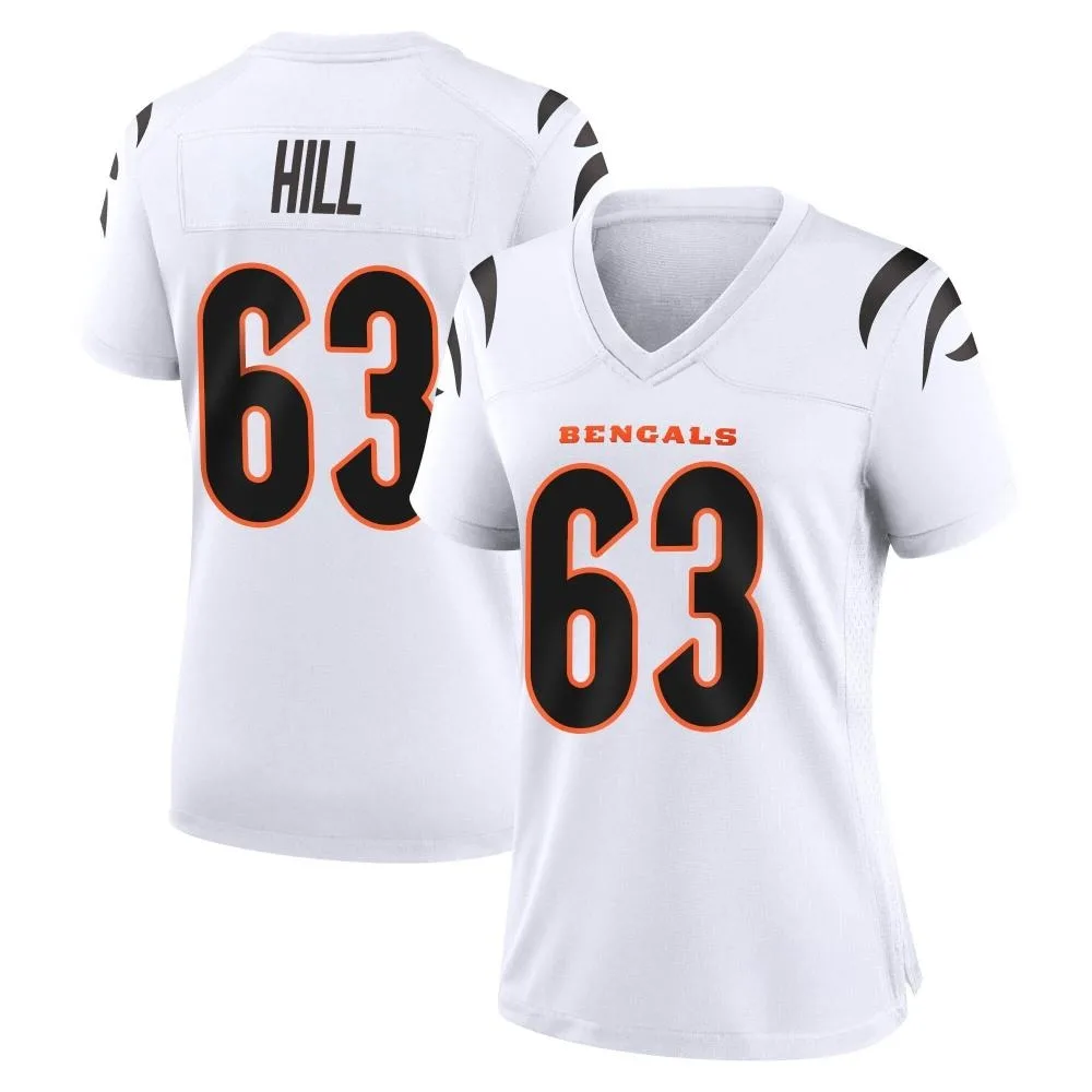Women's Cincinnati Bengals Trey Hill Nike Game White Jersey Women's Cincinnati Bengals Trey Hill Nike Game White Jersey