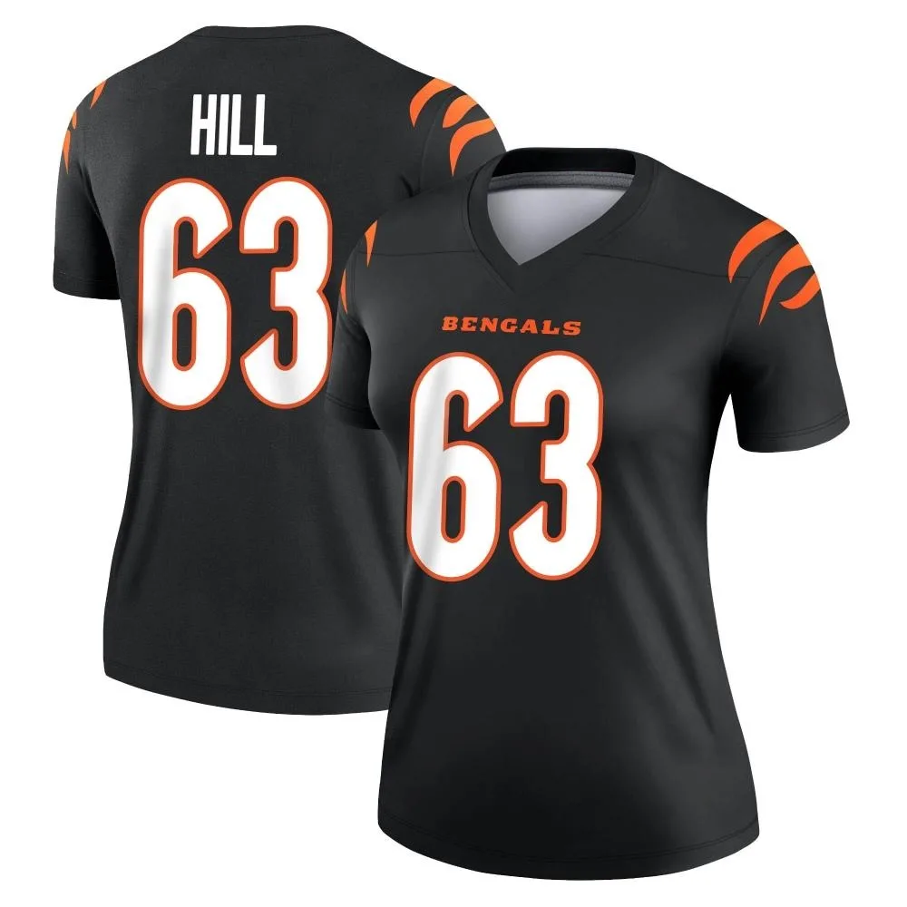 Women's Cincinnati Bengals Trey Hill Nike Legend Black Jersey Women's Cincinnati Bengals Trey Hill Nike Legend Black Jersey