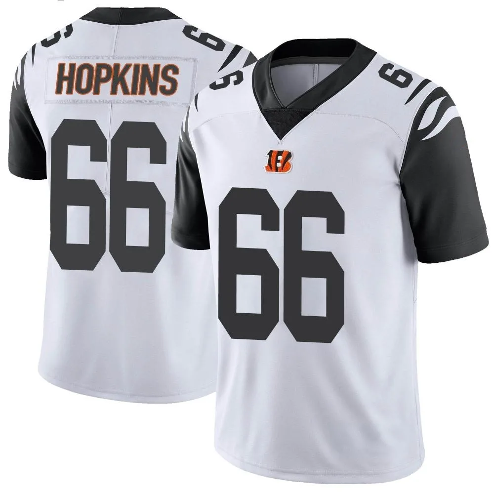 Men's Cincinnati Bengals Trey Hopkins Nike Color Rush Vapor Untouchable Limited White Jersey Men's Cincinnati Bengals Trey Hopkins Nike Color Rush Vapor Untouchable Limited White Jersey