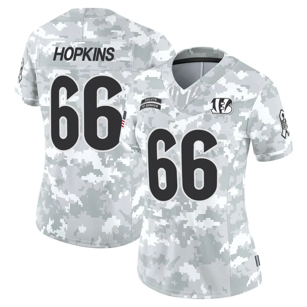 Women's Cincinnati Bengals Trey Hopkins Nike 2024 Salute to Service Limited Arctic Camo Jersey Women's Cincinnati Bengals Trey Hopkins Nike 2024 Salute to Service Limited Arctic Camo Jersey