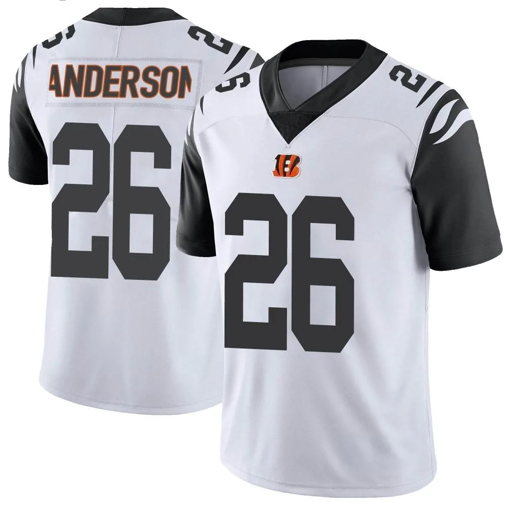 Men's Cincinnati Bengals Tycen Anderson Nike Color Rush Vapor Untouchable Limited White Jersey Men's Cincinnati Bengals Tycen Anderson Nike Color Rush Vapor Untouchable Limited White Jersey