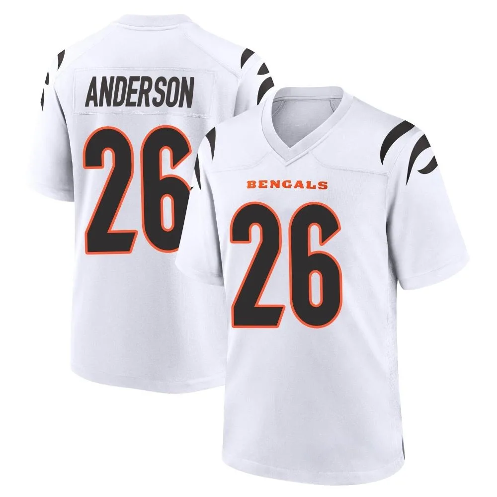 Men's Cincinnati Bengals Tycen Anderson Nike Game White Jersey Men's Cincinnati Bengals Tycen Anderson Nike Game White Jersey