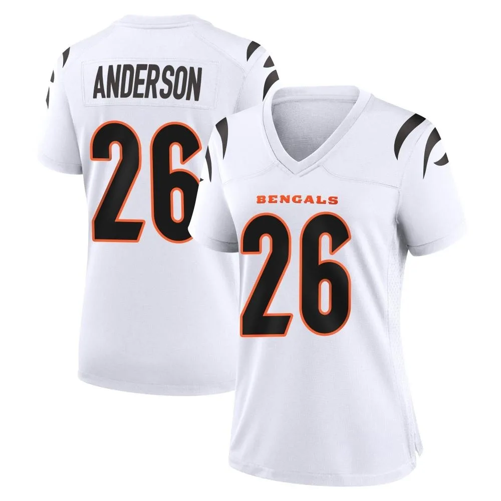 Women's Cincinnati Bengals Tycen Anderson Nike Game White Jersey Women's Cincinnati Bengals Tycen Anderson Nike Game White Jersey