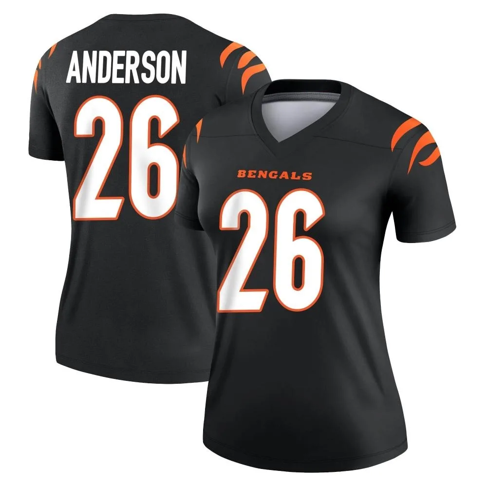 Women's Cincinnati Bengals Tycen Anderson Nike Legend Black Jersey Women's Cincinnati Bengals Tycen Anderson Nike Legend Black Jersey