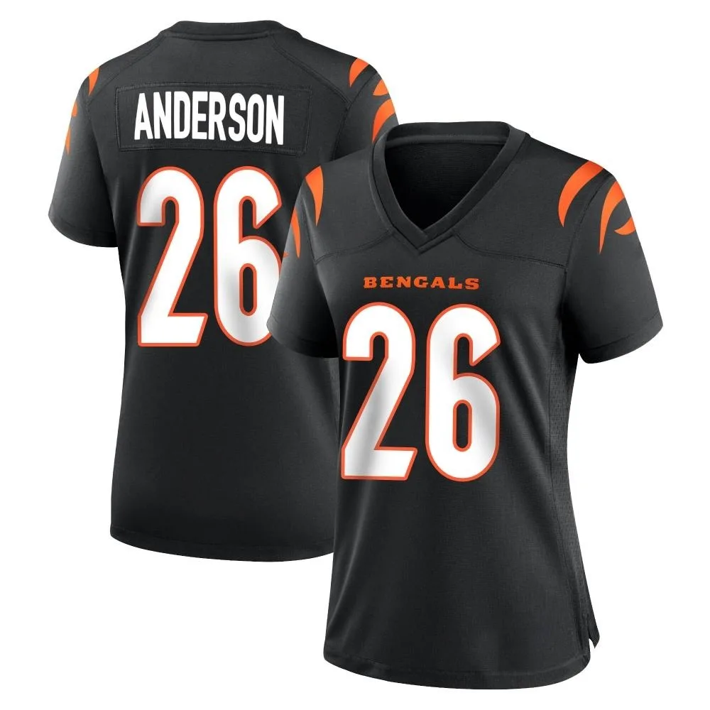 Women's Cincinnati Bengals Tycen Anderson Nike Team Color Game Black Jersey Women's Cincinnati Bengals Tycen Anderson Nike Team Color Game Black Jersey