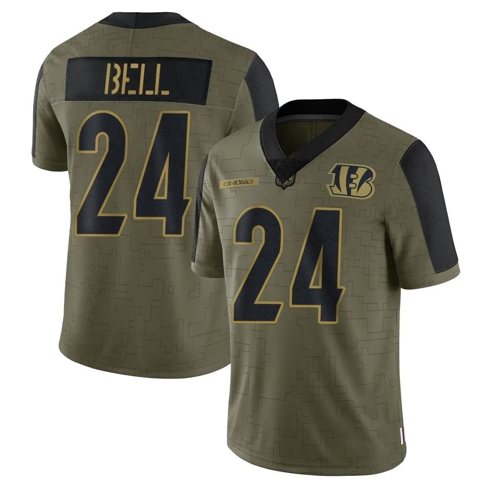 Men's Cincinnati Bengals Vonn Bell Nike 2021 Salute To Service Limited Olive Jersey Men's Cincinnati Bengals Vonn Bell Nike 2021 Salute To Service Limited Olive Jersey