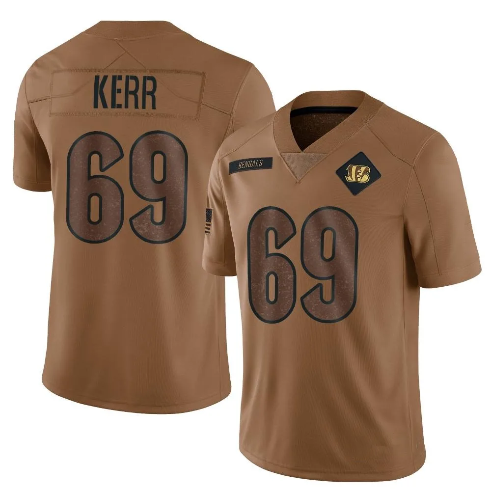 Men's Cincinnati Bengals Zach Kerr Nike 2023 Salute To Service Limited Brown Jersey Men's Cincinnati Bengals Zach Kerr Nike 2023 Salute To Service Limited Brown Jersey