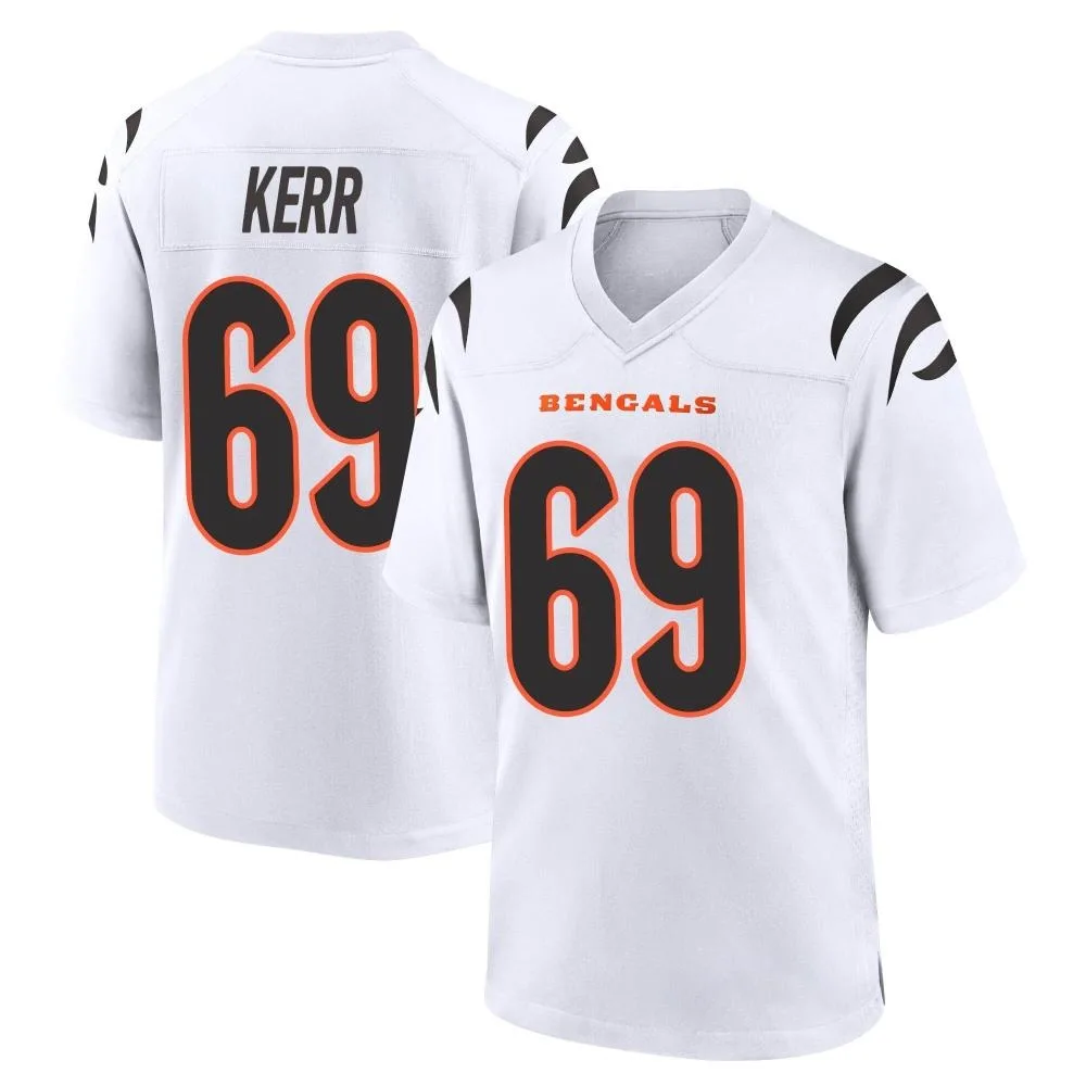 Men's Cincinnati Bengals Zach Kerr Nike Game White Jersey Men's Cincinnati Bengals Zach Kerr Nike Game White Jersey