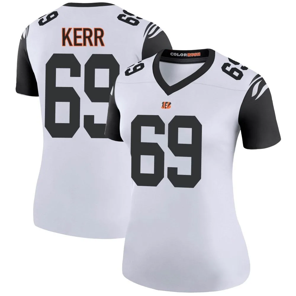 Women's Cincinnati Bengals Zach Kerr Nike Color Rush Legend White Jersey Women's Cincinnati Bengals Zach Kerr Nike Color Rush Legend White Jersey