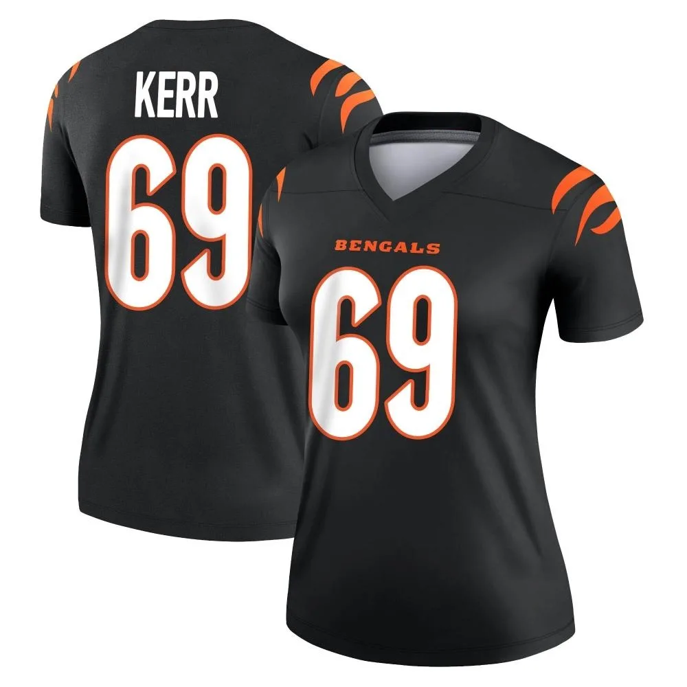 Women's Cincinnati Bengals Zach Kerr Nike Legend Black Jersey Women's Cincinnati Bengals Zach Kerr Nike Legend Black Jersey