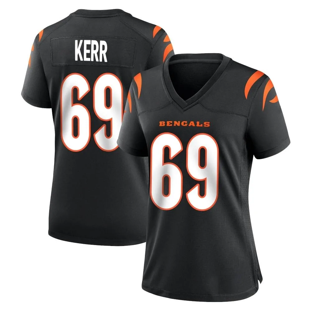 Women's Cincinnati Bengals Zach Kerr Nike Team Color Game Black Jersey Women's Cincinnati Bengals Zach Kerr Nike Team Color Game Black Jersey