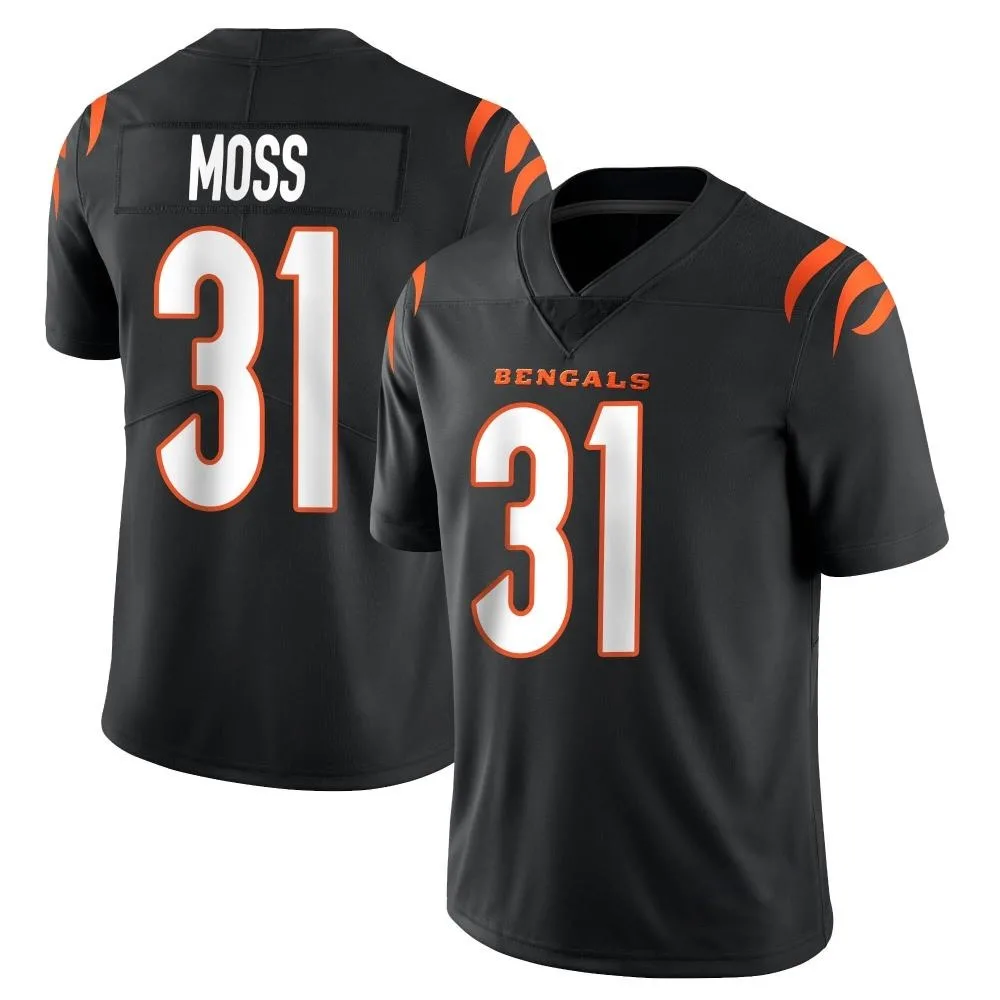 Men's Cincinnati Bengals Zack Moss Nike Team Color Vapor Untouchable Limited Black Jersey Men's Cincinnati Bengals Zack Moss Nike Team Color Vapor Untouchable Limited Black Jersey