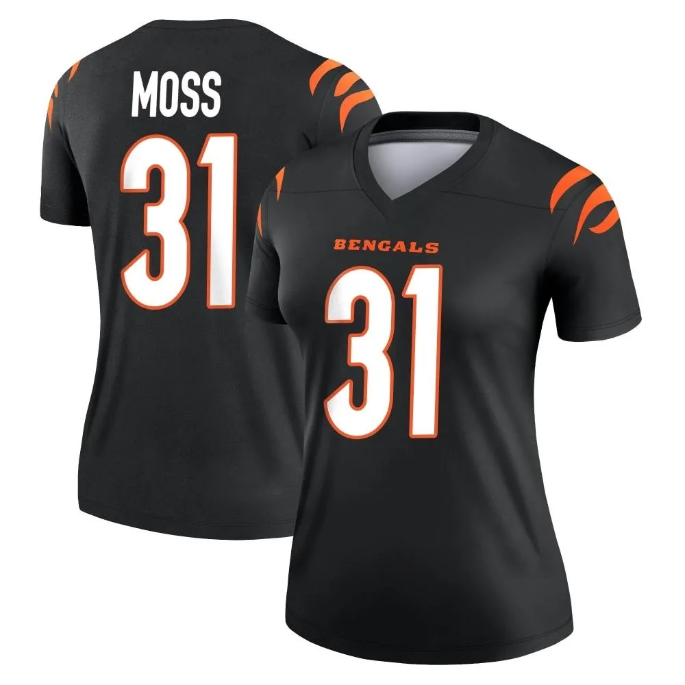 Women's Cincinnati Bengals Zack Moss Nike Legend Black Jersey Women's Cincinnati Bengals Zack Moss Nike Legend Black Jersey